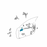 OEM Toyota Handle, Inside Diagram - 69206-06020-A0