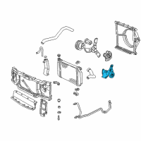 OEM GMC Bracket, Generator & Drive Belt Idler Pulley Diagram - 10179211