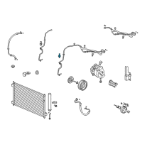 OEM Honda Odyssey Sensor Assembly, Pressure Diagram - 80450-SFE-003