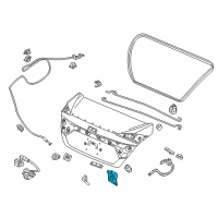 OEM 2019 Honda Civic Lock Assembly, Trunk Diagram - 74851-TBA-A01