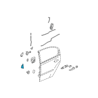 OEM Pontiac Lower Hinge Diagram - 15929360