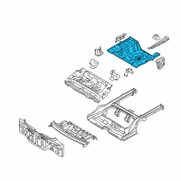 OEM Kia Panel Assembly-Rear Floor Diagram - 655131M210