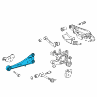 OEM Lexus Arm Assembly, Trailing Diagram - 48780-78010