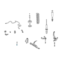 OEM Honda Civic Rubber, Stabilizer End Diagram - 51312-SR3-000