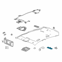 OEM Chevrolet Impala Reading Lamp Assembly Diagram - 22800747