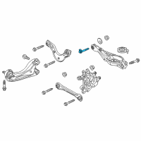 OEM Honda Insight Adjust Bolt, LWR A Diagram - 90178-TBA-A00