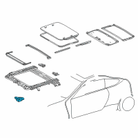 OEM Lexus RC F Gear Assembly, Sliding Roof Diagram - 63260-24051