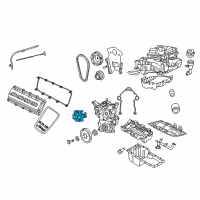 OEM Chrysler Pump-Engine Oil Diagram - 53021622AF