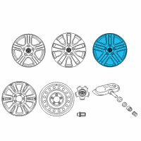 OEM 2012 Toyota Tundra Wheel, Alloy Diagram - 4261A-0C010