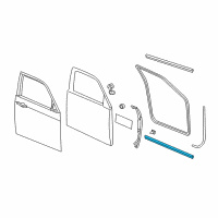 OEM 2014 Dodge Charger WEATHERSTRIP-Front Door SILL Secondary Diagram - 68040042AB