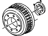 OEM GMC K2500 Suburban Drum, Rear Brake(Drilled) - 14050302
