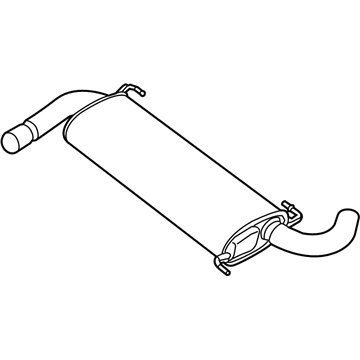 Mopar 52022463AB Exhaust Resonator And Tailpipe
