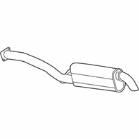 OEM Chevrolet Silverado 2500 HD Classic Exhaust Muffler Assembly (W/ Exhaust Pipe & Tail Pipe) - 15229355