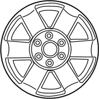 OEM 2015 Nissan Titan Wheel Assembly-Disc (20X8 Dark Silver) - 40300-9FF0A