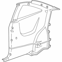 OEM Pontiac Panel Asm-Quarter Trim (Pontiac) *Neutral Medium - 22619037