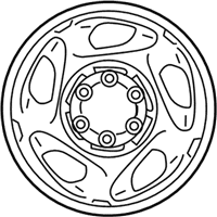 OEM Toyota Tundra Wheel, Steel - 42601-AF020