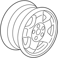 OEM 2007 Honda Odyssey Disk, Aluminum Wheel (Pax225-460A) (Michelin) - 42700-SHJ-A61