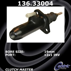 Centric Premium Clutch Master Cylinder for Audi - 136.33004