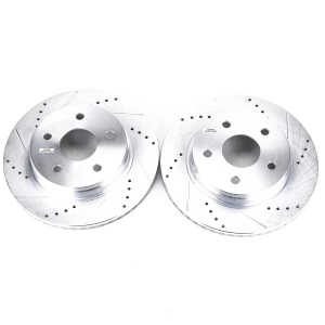 Power Stop PowerStop Evolution Performance Drilled, Slotted& Plated Brake Rotor Pair for Ram 1500 - AR8750XPR