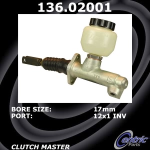 Centric Premium Clutch Master Cylinder for Alfa Romeo - 136.02001