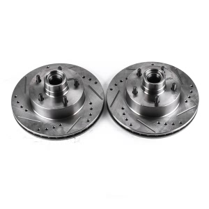 Power Stop PowerStop Evolution Performance Drilled, Slotted& Plated Brake Rotor Pair for Chevrolet Camaro - AR8202XPR
