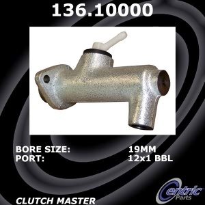 Centric Premium™ Clutch Master Cylinder for Peugeot - 136.10000