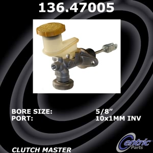 Centric Premium Clutch Master Cylinder for Saab - 136.47005