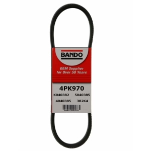 BANDO Rib Ace™ V-Ribbed Serpentine Belt for Mercedes-Benz AMG GT C - 4PK970