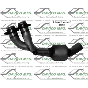 Davico Direct Fit Catalytic Converter for Jaguar - 16102