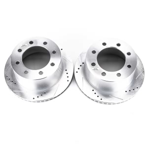 Power Stop PowerStop Evolution Performance Drilled, Slotted& Plated Brake Rotor Pair for Dodge - AR8753XPR