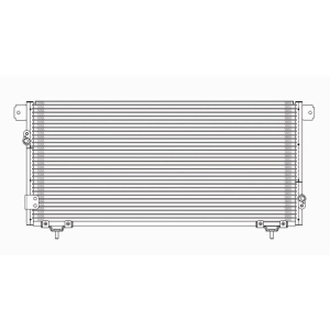 TYC A/C Condenser for Toyota Tundra - 4963