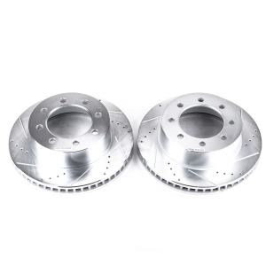 Power Stop PowerStop Evolution Performance Drilled, Slotted& Plated Brake Rotor Pair for Dodge - AR8771XPR