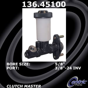 Centric Premium Clutch Master Cylinder for Mazda - 136.45100
