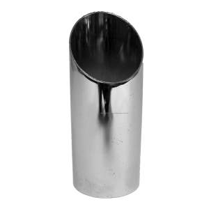 Walker Steel Round Angle Cut Clamp On Chrome Exhaust Tip - 36514