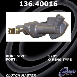 Centric Premium Clutch Master Cylinder for Honda Civic - 136.40016