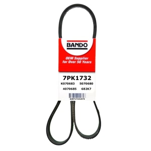 BANDO Rib Ace™ V-Ribbed Serpentine Belt for Honda - 7PK1732