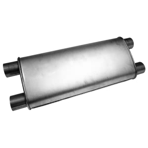 Walker Quiet Flow Stainless Steel Oval Aluminized Exhaust Muffler for Cadillac - 21532