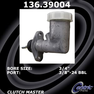 Centric Premium™ Clutch Master Cylinder for Volvo - 136.39004