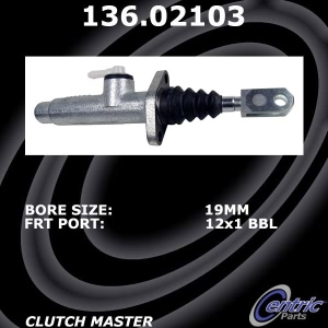 Centric Premium Clutch Master Cylinder for Alfa Romeo - 136.02103