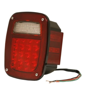 GROTE Passenger Side Hi Count™ 4" Red Bracket Mount LED Combination Tail Light with Side Marker Light for Jeep Wrangler - G5202