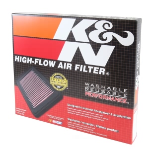 K&N 33 Series Panel Red Air Filter （11.813" L x 10.313" W x 1.625" H) - 33-5017