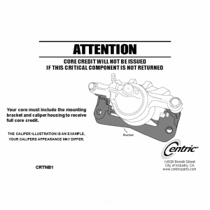 Centric Posi Quiet™ Loaded Brake Caliper for Mazda B2600 - 142.45031
