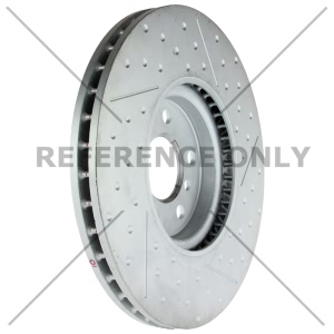 Centric SportStop Slotted 1-Piece Front Brake Rotor for Mini Cooper Clubman - 126.34186