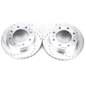 Power Stop PowerStop Evolution Performance Drilled, Slotted& Plated Brake Rotor Pair for 2009 Hummer H2 - AR8642XPR