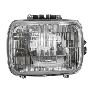 TYC Replacement 7X6 Rectangular Driver Side Chrome Sealed Beam Headlight for 1996 Jeep Cherokee - 22-1026