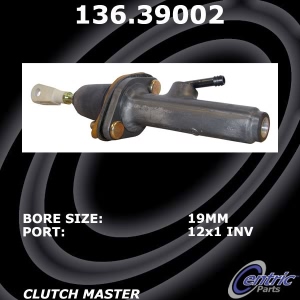 Centric Premium Clutch Master Cylinder for Volvo - 136.39002