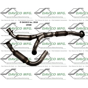 Davico Direct Fit Catalytic Converter and Pipe Assembly for Chevrolet Silverado - 19588