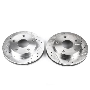 Power Stop PowerStop Evolution Performance Drilled, Slotted& Plated Brake Rotor Pair for Dodge Ram 1500 - AR8729XPR
