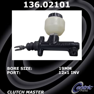 Centric Premium Clutch Master Cylinder for Alfa Romeo - 136.02101