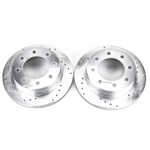 Power Stop PowerStop Evolution Performance Drilled, Slotted& Plated Brake Rotor Pair for Hummer - AR8643XPR